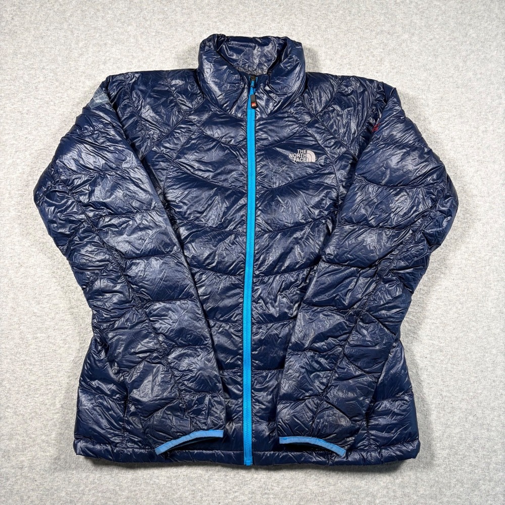 The North Face Summit Series 800 Down Puffer Jacket Women L Navy Pertex Quantum